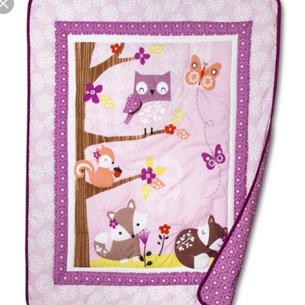 Bedtime Originals Lavender Wood Baby Bedding - Picture 2 of 8